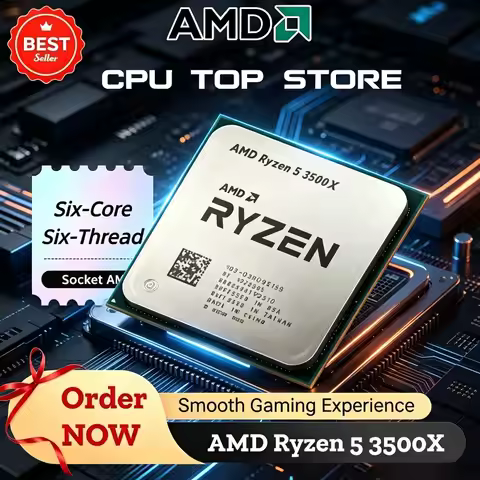 100% Brand New AMD Ryzen 5 R5 3500X 3.6GHz 6-Core 6-Thread CPU Processor Socket AM4 3.6GHz 7NM Proce