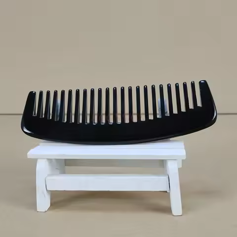 natural buffalo horn comb Smooth And Mellow Comb Comfort Promote Hair Massage Combs Full-tooth Natur