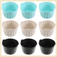 9PCS Air Fryer Egg Ramekins Reusable Nonstick Silicone Egg Bite Mold Muffin Liner Poached Egg Cups f