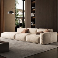 Minimalist Style Brushed Fabric Sofa Baxter Tofu Block Freely Combinable Chaise Lounge for Living Ro