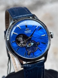 Brand New Orient Sun &amp; Moon Men's Automatic Dress Watch with Blue Pearl Dial RA-AS0103S