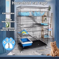 🔥Ready Stock🔥Low Freight  Pet Cage Cat Cage 4 Layer Pet Cage Foldable Sturdy Pet Furniture Cat Cages