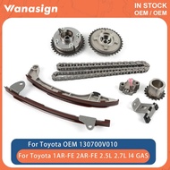 Engine Timing Chain Kit Fit 2.5 2.7 L 1AR-FE 2AR-FE For Toyota RAV4 Camry Highlander 2.5L 2.7L l4 GA