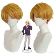 Wig Cosplay Anime Oshi no Ko Aquamarine Hoshino Rambut Palsu Blond