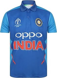 India Replica WORLD CUP 2019 CRICKET JERSEY - 100% Dryfit Moisture Management Polyester