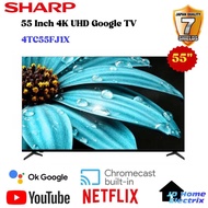 SHARP 55 Inch 4K UHD Google TV - 4TC55FJ1X