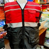 Project WORK VEST 6 POCKETS THICK MATERIAL/SAFE SAFETY VEST 6 POCKETS COMBINATION TASLAN ORI MATERIA