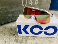 KOO DEMOS頂級自行車眼鏡 蔡司鏡片 風鏡 太陽眼鏡 透明/紅色
