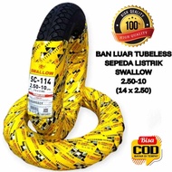 BAN LUAR SWALLOW  SEPEDA LISTRIK 14x250 SC114 TUBELESS