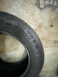 215/60R16 馬牌輪胎 TC6  有2條