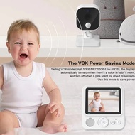 2.8inch LCD Video Baby Monitor 2.4G Wireless Security Baby Camera 2-Way Talk Night Vision Temperatur