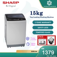 【DELIVER IN KLANG VALLEY】SHARP 15KG Fully Auto Washing Machine (ESX-156) 15KG Mesin Basuh Washer