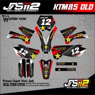 DECAL KTM 85 OLD DECAL STICKER MOTORCYCLE KTM 85 OLD DECAL STICKER