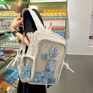 Japanese Style Ita Backpack Ita Bag Cute Lightweight Transparent Badge Anime Bag Large Capacity Trav