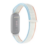 全城熱賣 - 適用於Fitbit Luxe 尼龍迴環錶帶（白色）