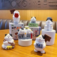Bai Mao Original Workplace Funeral Furniture Working Notes Decoration Creative Resin Cat Cat Car Sma