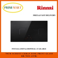 RINNAI *NEW* RB-7032 (CFB) 70CM SCHOTT CERAN FINE PRINT GLASS - 1 YEAR RINNAI WARRANTY + FREE DELIVERY