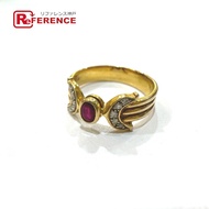 K18紅寶石戒指，無寶石紋理