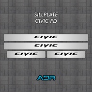 Sillplate Honda Civic FD FD1 FD2 FD2R Mugen RR Type R