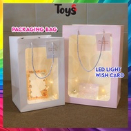 ⚡Toyss Transparent Paper Bag Kraft Paper Bag Gift Bag Birthday Doorgift Bag Window Paper Bag Transpa