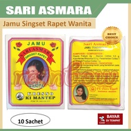 Sari Asmara Singset Rapet 10 SACHET 5 gr Jamu Madura Rapet Wangi Kewanitaan Putro Kinasih Jamu Wanit