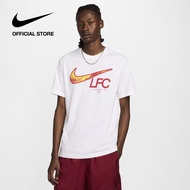 Nike Mens Liverpool FC Swoosh Soccer T-Shirt - White
