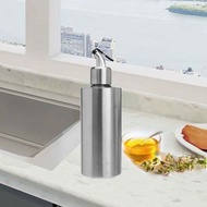 圓柱形不銹鋼油壺 調料瓶，容量:550 ml（B款）
