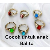 MATA Cat's eye rings / children's rings / stone rings / yaxiya / xuping