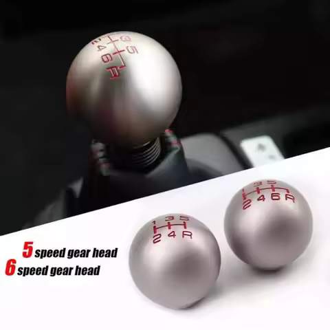 Aluminum 5/6 Speed Ball Shape Shift Gear Knob M10*1.5 For Honda Fit Civic City FD2 FN2 EP3 TYPE R DC