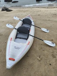 Aqua Marina Halve 398 -雙人充氣艇獨木舟. Packayak Technology.