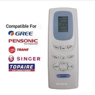 PENSONIC/GREE/SINGER/TOPAIRE/TRANE Air Conditioner Remote Control Replacement For YK1F Y512F2 Y512F2