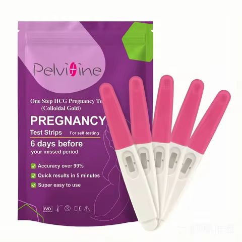 HCG Urine Pregnancy Test Strips Pregnancy Test, Enhanced Sensitivity, Rapid Results Pack of 5