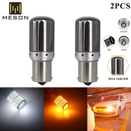 1Set 1156 Ba15s Bau15s P21W PY21W T20 W21W 7440 Lampu Isyarat Pusing S25 144 SMD Canbus BEBAS RALAT 