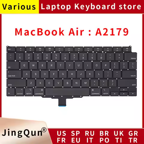 New Laptop A2179 Keyboard for Macbook Air 13" A2179 Keyboard Replacement US UK RU FR SP IT GER Layou