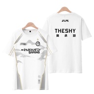 Áo Thun Tay Ngắn Mùa Xuân LPL 2025 Của Đội IG TheShy Áo Thun Thể Thao Thường Ngày Thoáng Khí Mát Mẻ 