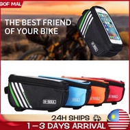 Bicycle Bag MTB Phone Bag basikal beg Handlebar Case Holder Touchscreen Frame Front Bags Case 5.7inch 自行车包