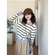 Tshirtgiants.id Striped knitted Cardigan sweater 7262 soft knit stripe Outer/
