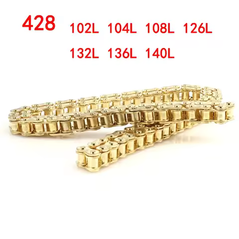 428 Golden Chains 102/104L/108L/126L/132L/136L/140L Links Drive Chain Link For 110cc-250cc ATV UTV K