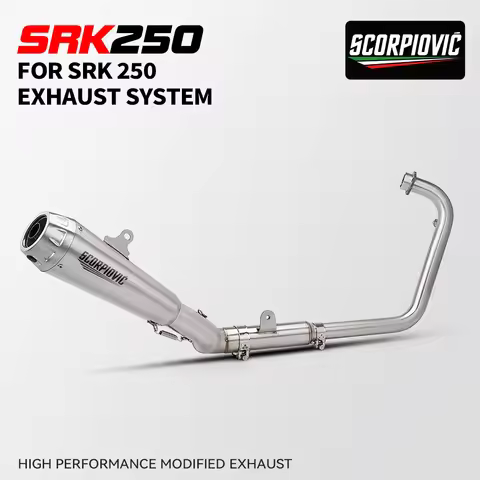 For QJ250 250RR SRK250 Motorcycle Exhaust Front Link Pipe Escape Muffler Pipe SRK450 Exhaust