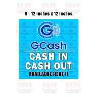 ♞,♘GCASH CASH IN CASH OUT and LOAD TARPAULIN ....