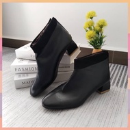 ✨READY STOCK✨ 8316 ZINIO BOOTIES Ankle Boots thick heels ankle round toe platform