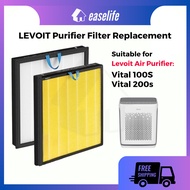 Replacement Compatible with Levoit Vital 100s / 200s Replacement Filter for Air Purifier Levoit Vita
