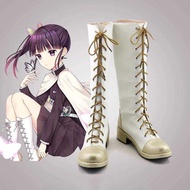 Anime Emon Slayer Corps Kisatsutai Kanao Tsuyuri Cosplay Shoes Elaina PU Boots Leather High Heels