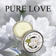 PerPim เทียนหอม ไขถั่วเหลือง กลิ่น Pure Love ไซส์เล็ก 40 กรัม [ Scented Candle SoyWax 100% ]