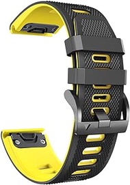 GANYUU 22mm 26mm Quickfit Watch Strap For Garmin Fenix 6 6X Pro 5X 5 Plus 3HR 935 945 MK2 Enduro Quick Release Silicone Watch Wristband