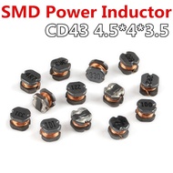20pcs/lot CD43 SMD Power Inductor 4.5*4*3.5 1UH 2.2UH 3.3UH 4.7UH 6.8UH 10UH 22UH 33UH 47UH 68UH 100