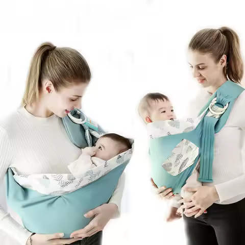 Baby Wrap Newborn Sling Dual Use Infant Nursing Cover Carrier Mesh Fabric Breastfeeding Carriers Up 