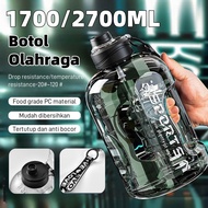 IRIS Gym Fitness Sports Water Bottle Jumbo 1700/2700ml/ Drinking Bottle 2.7 Liter Jumbo Large Leakpr