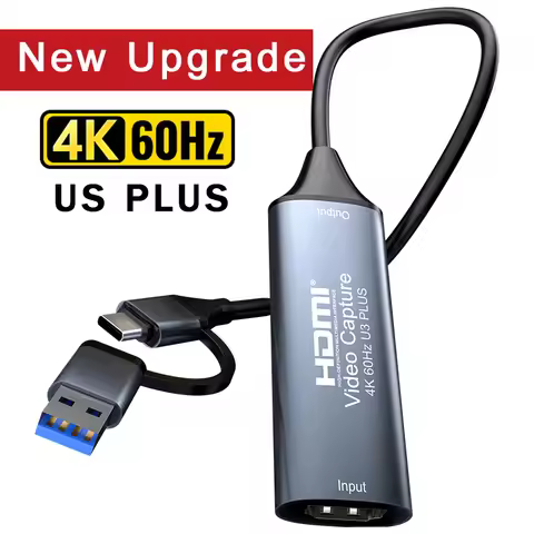 4K 60Hz HDMI Video Capture USB 3.0 HDMI Audio Video Mjpeg Capture Card 2160P HDMI Game Grabber Recor