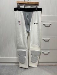 Nike Pro NBA GI 球員版 白色防撞七分緊身褲 L號